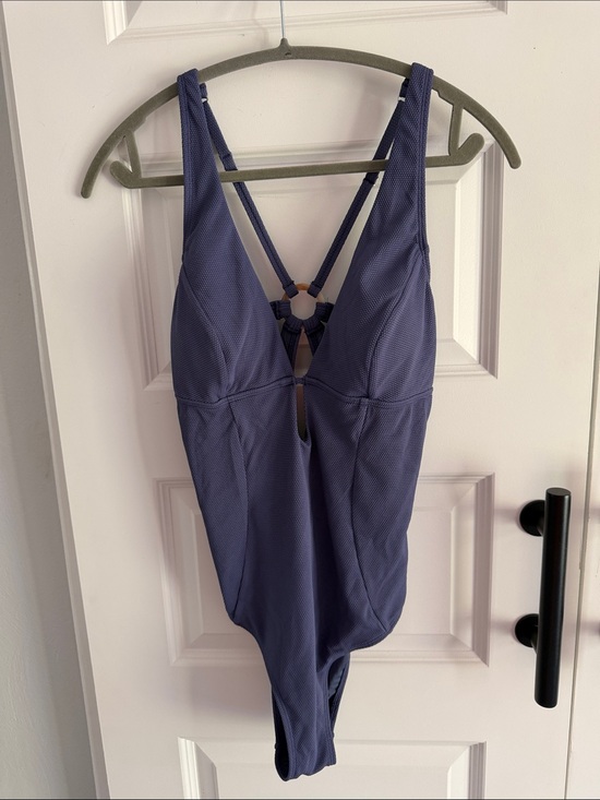 Cupshe Other - Plunge One-Piece Swimsuit in Dusty Blue XL